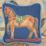 Rocking Horse Small Cushion - click to enlarge