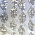 Devor&eacute and Foil printed fabric